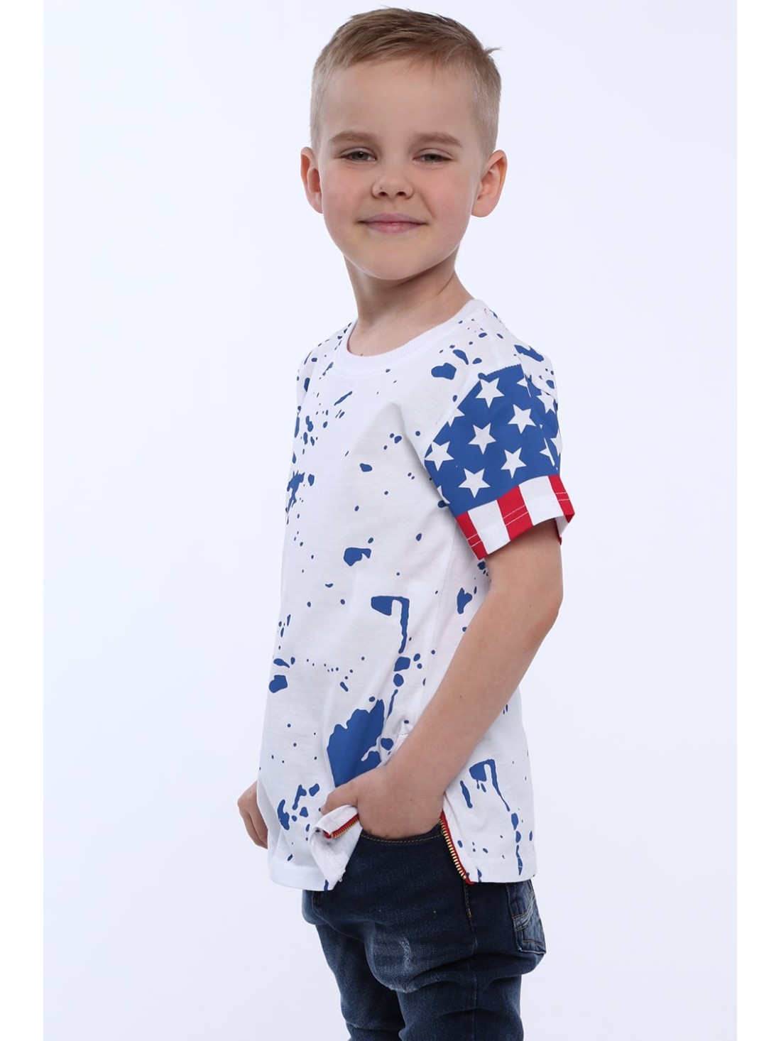 T-Shirt mit Flaggenmotiv NDZ4451 – Online-Shop – Boutique